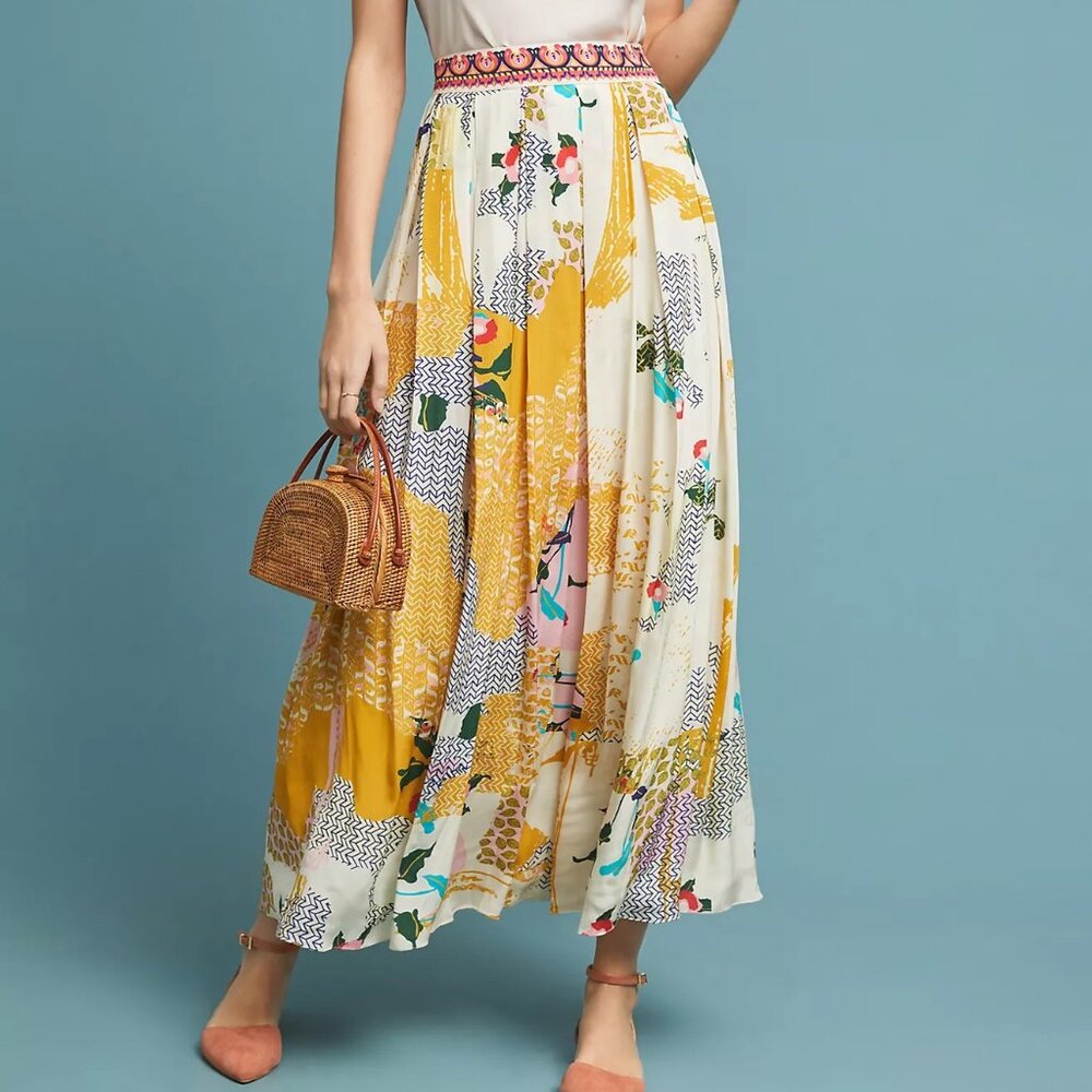Anthropologie Bhanuni by Jyoti Skirt Mischa Skirt - Size Small